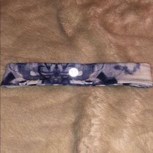 Lululemon blue tie dye print thin headband